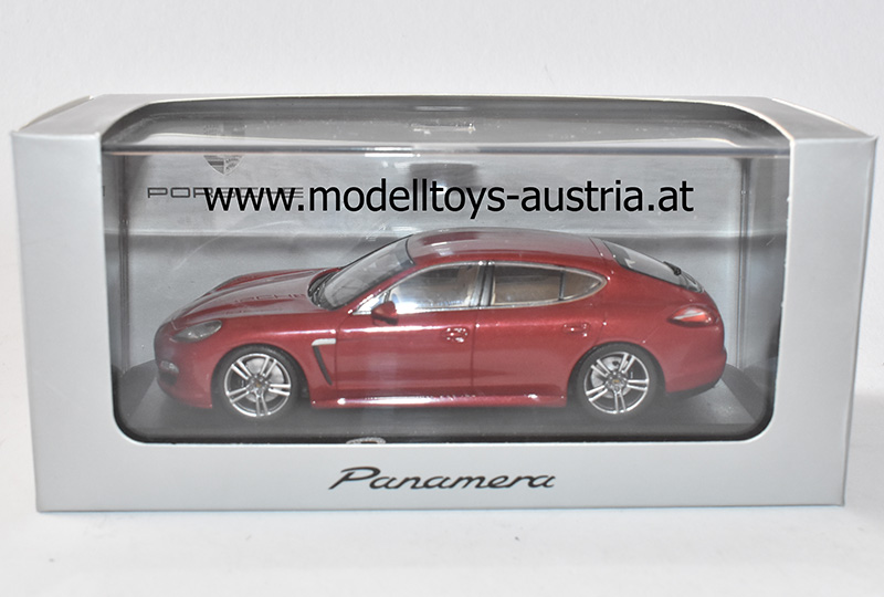 Porsche Panamera 2009 rot metallick 1:43