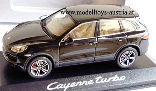 Porsche Cayenne Turbo 2010 schwarz 1:43