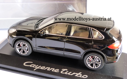 Porsche Cayenne Turbo 2010 schwarz 1:43