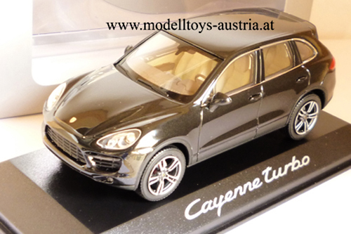 Porsche Cayenne Turbo 2010 schwarz 1:43