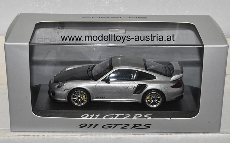 Porsche 911 997 Coupe GT2 RS silber metallik / carbon 1:43