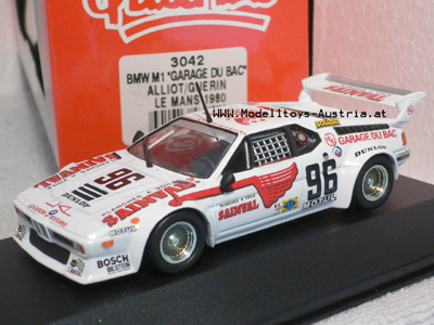 BMW M1 Le Mans 1980 Garage du Bac ALLIOT / GUERIN 1:43