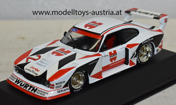 Ford Capri Turbo Gr.5 1981 DRM CHAMPION Würth Klaus LUDWIG 1:43
