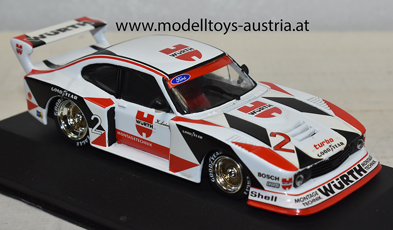 Ford Capri Turbo Gr.5 1981 DRM CHAMPION Würth Klaus LUDWIG 1:43