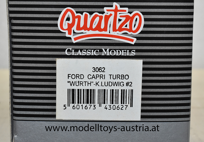 Ford Capri Turbo Gr.5 1981 DRM CHAMPION Würth Klaus LUDWIG 1:43
