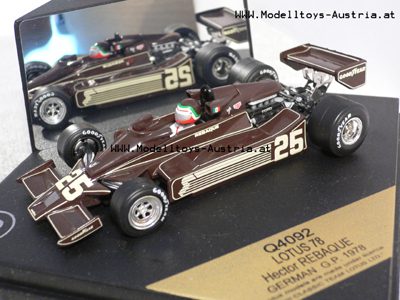 Lotus 78 REBAQUE Deutschland GP 1978 1:43