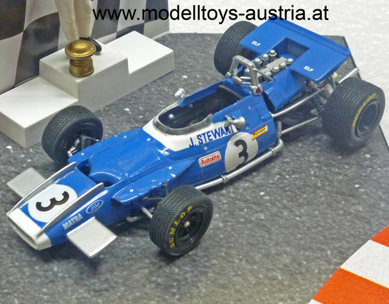 Matra MS80 Ford 1969 WELTMEISTER Jackie STEWART 1:43 DIORAMA