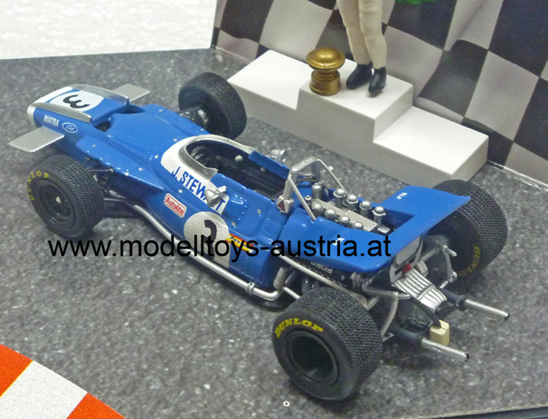 Matra MS80 Ford 1969 WELTMEISTER Jackie STEWART 1:43 DIORAMA