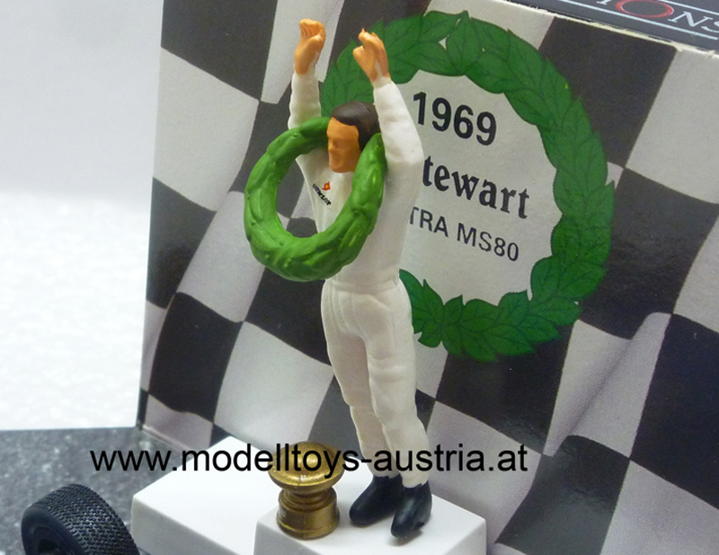 Matra MS80 Ford 1969 WELTMEISTER Jackie STEWART 1:43 DIORAMA