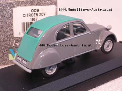 Citroen 2CV 2 CV 1957 grau geschlossenes Dach 1:43