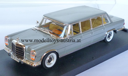 Mercedes Benz W100 600 Pullman Limousine 1965 silber met. 1:43