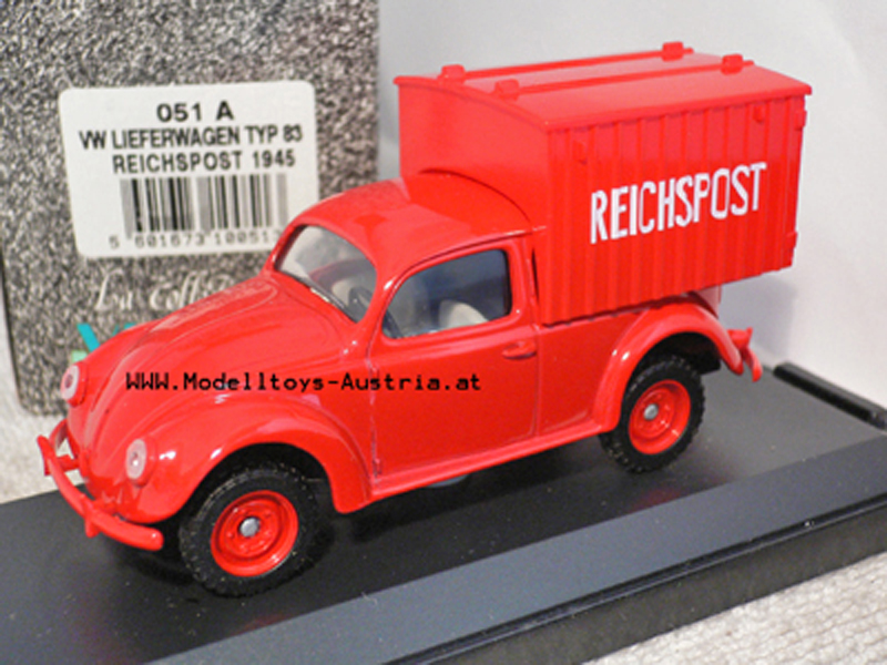 VW Käfer Typ 83 1945 REICHSPOST 1:43 Militär