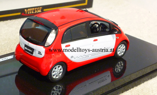 Mitsubishi i MiEV 2009 Elektro Auto rot / weiss 1:43