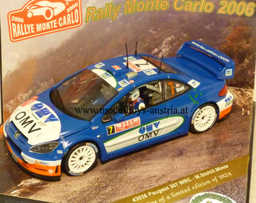 Peugeot 307 WRC 2006 Rally Monte Carlo STOHL / MINOR 1:43 Vitesse