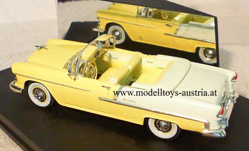 Chevrolet Bel Air Cabrio 1955 hellgelb / weiss 1:43