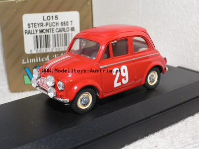 Steyr Puch 650 T 1965 Rally Monte Carlo 1:43 LIMITIERTE SERIE
