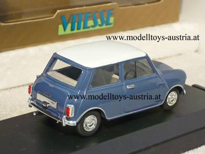 Mini Morris 1000 MKII 1967 Super de Luxe blau 1:43
