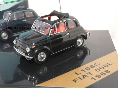 Fiat 500 L 1968 schwarz 1:43