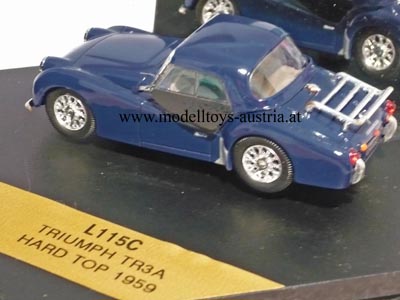 Triumph TR3A 1959 Hard Top blau 1:43