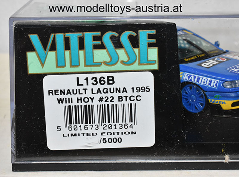 Renault Laguna 1995 BTCC Will HOY 1:43