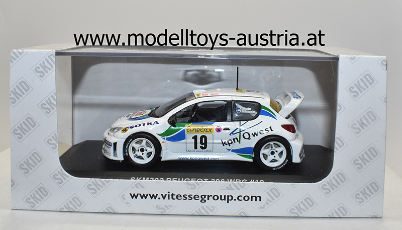Peugeot 206 WRC 2001 Rally Monte Carlo GARDEMEISTER / LUKANDER 1:43