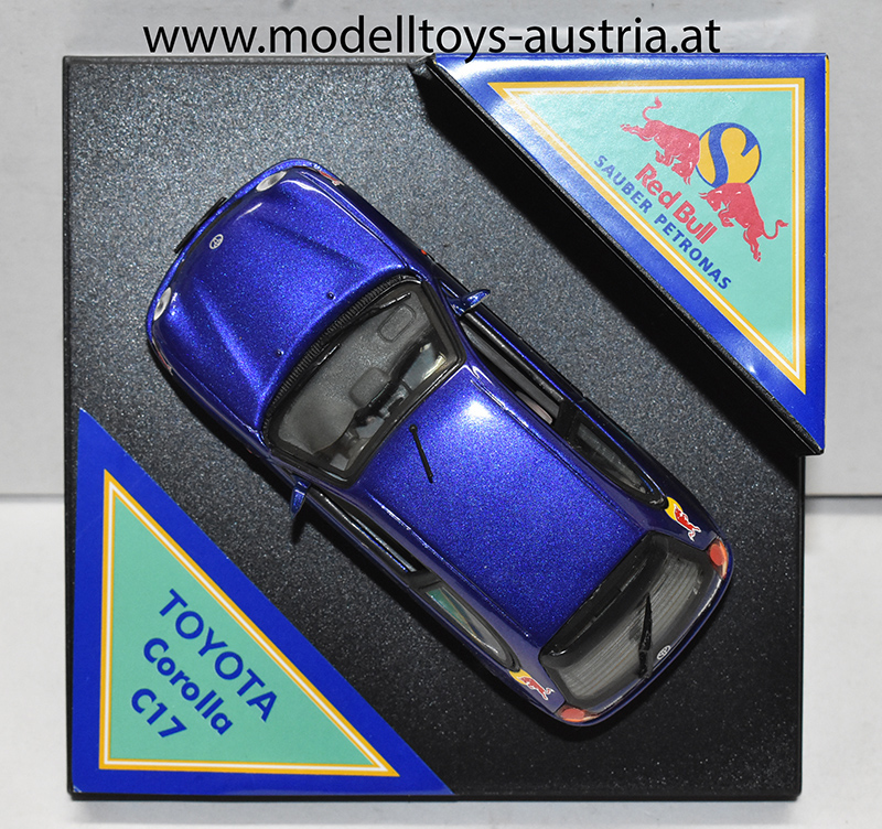 Toyota Corolla E11 Hatchback 1998 C17 Red Bull Sauber Petronas Lilablau metallik 1:43 Sondermodell
