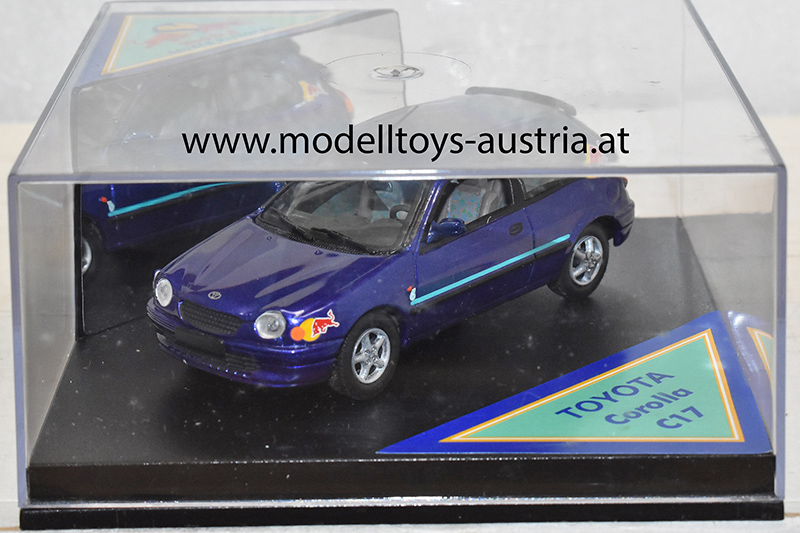 Toyota Corolla E11 Hatchback 1998 C17 Red Bull Sauber Petronas Lilablau metallik 1:43 Sondermodell