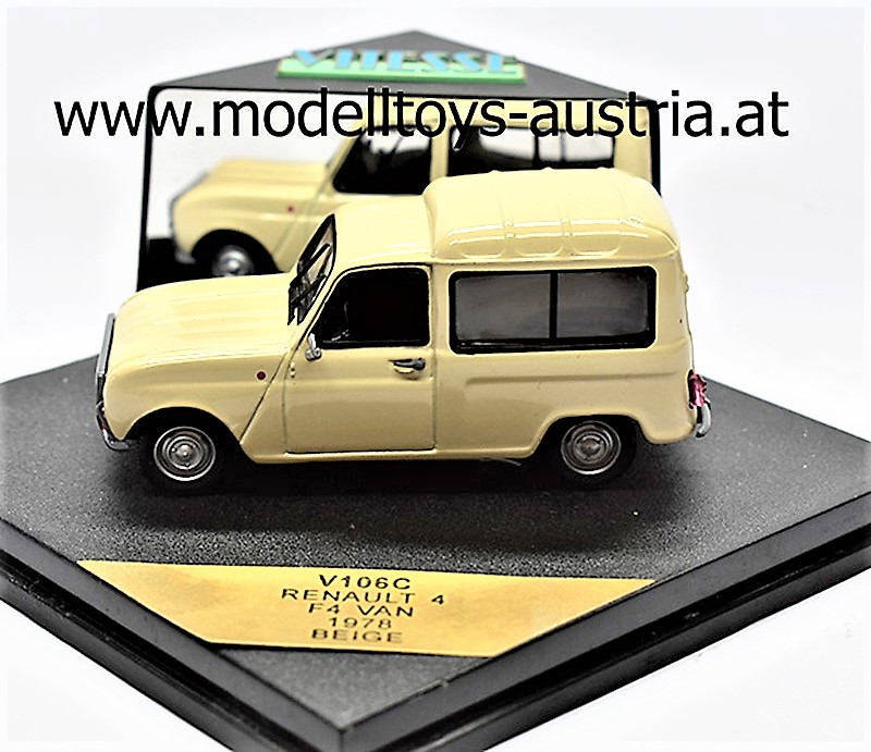 Renault 4 R4 F4 VAN 1978 beige 1:43 Vitesse