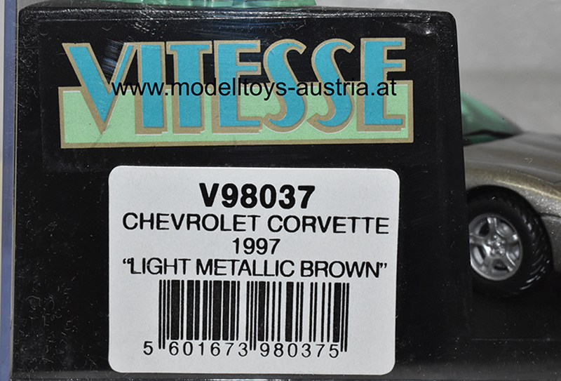 Chevrolet Corvette C5 Coupe 1997 silber metallik 1:43