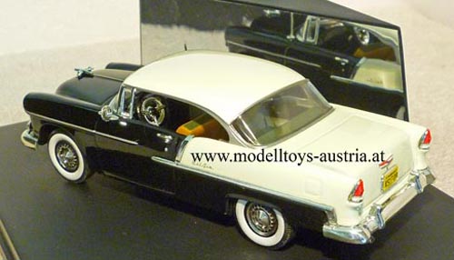 Chevrolet Bel Air Sport Coupe 1955 schwarz / weiss 1:43