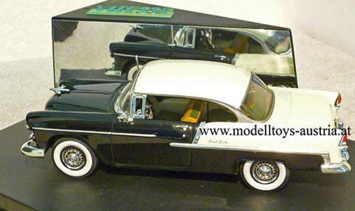 Chevrolet Bel Air Sport Coupe 1955 schwarz / weiss 1:43