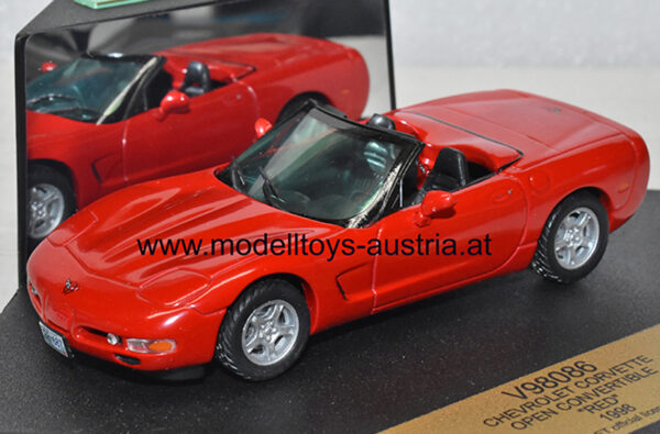 Chevrolet Corvette C5 Cabrio 1998 rot 1:43