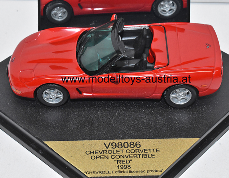 Chevrolet Corvette C5 Cabrio 1998 rot 1:43