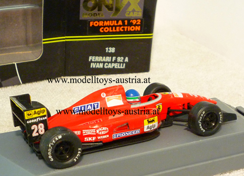 Ferrari F92A 1992 Ivan CAPELLI 1:43