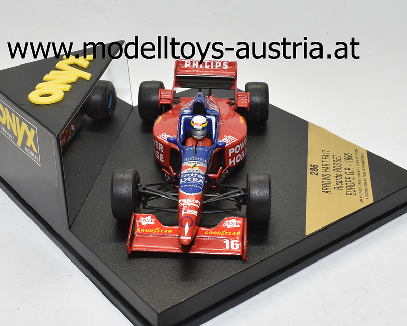 Arrows F17 Footwork Hart 1996 Ricardo ROSSET Europa GP 1:43
