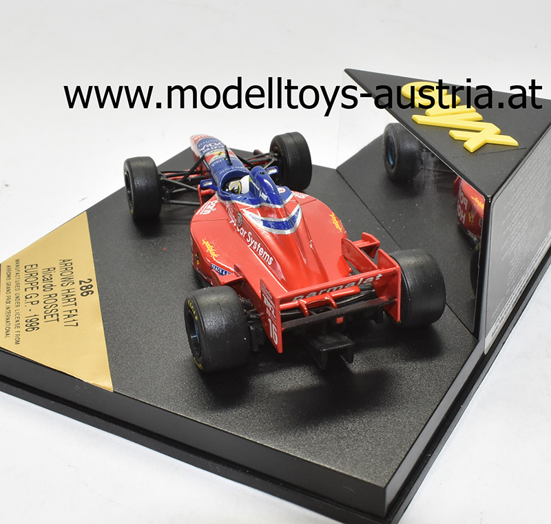 Arrows F17 Footwork Hart 1996 Ricardo ROSSET Europa GP 1:43