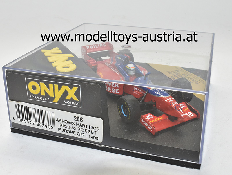Arrows F17 Footwork Hart 1996 Ricardo ROSSET Europa GP 1:43