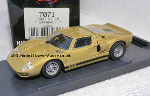 Ford GT40 MK II Straßenversion gold 1:43