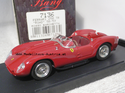 Ferrari 250 TR Testa Rossa PROTOTYP 1958/59 dunkel rot 1:43