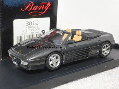 Ferrari 348 Spider Cabrio 1994 anthrazit metallik 1:43