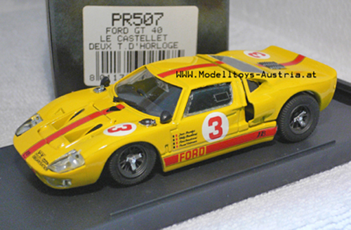 Ford GT40 MK II 1993 Le Castellet Jean BEURLYS 1:43 Sondermodell