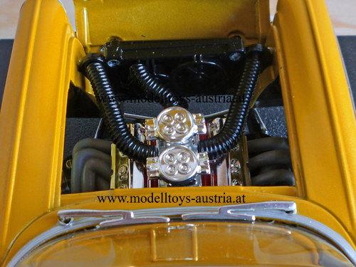 Chevrolet Bel Air Coupe 1957 Custom Hot Rod gold metallik 1:18