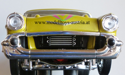 Chevrolet Bel Air Coupe 1957 Custom Hot Rod gold metallik 1:18