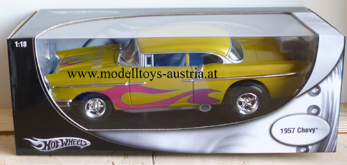 Chevrolet Bel Air Coupe 1957 Custom Hot Rod gold metallik 1:18