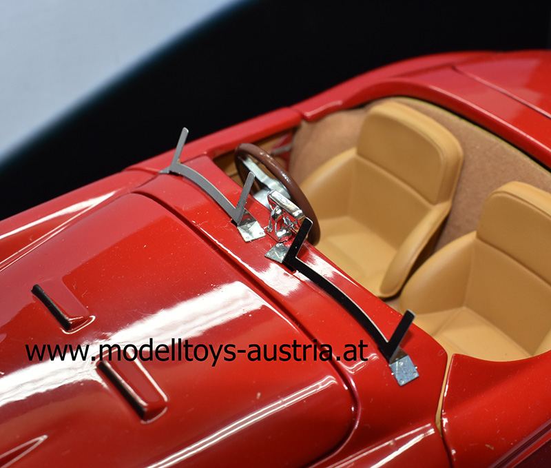Ferrari 166 MM Barchetta Mille Miglia Cabrio rot 1:18 DEFEKT HotWheels