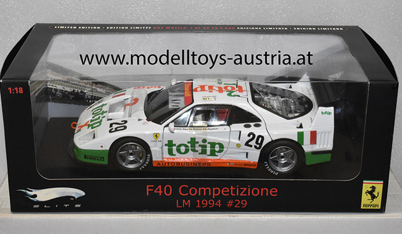 Ferrari F40 Turbo 1994 Le Mans OLOFSSON / ANGELASTRI / NOCE 1:18