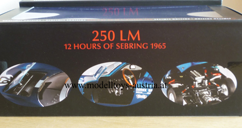 Ferrari 250 LM 1965 Sebring Mark DONOHUE / HANSGER 1:18