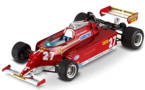 Ferrari 126 CK 1981 Monaco GP Gilles VILLENEUVE 1:43