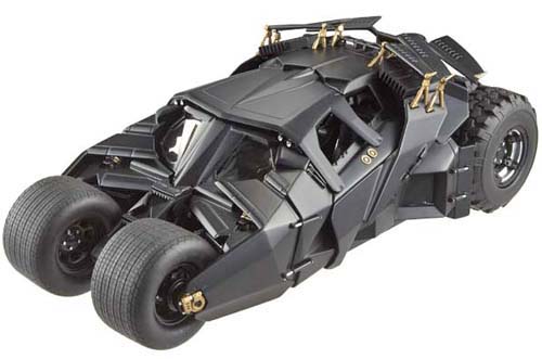 Batman Batmobil 2008 THE DARK KNIGHT Tumbler schwarz 1:18
