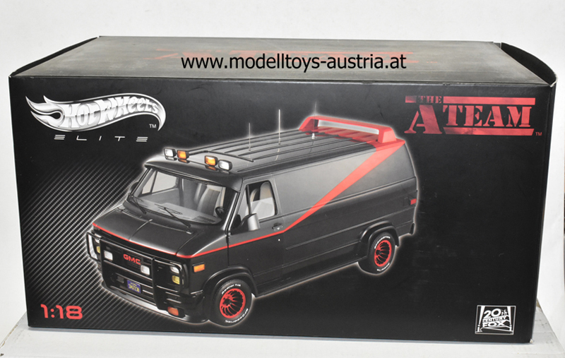 GMC Van A-Team A Team TV Serie schwarz / rot / grau 1:18